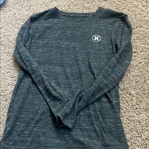 Hurley Charcoal Heather Long Sleeve Tee